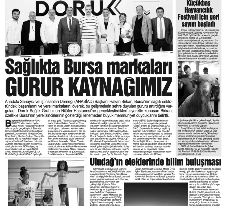 BURSA MARKALARI GURUR KAYNAĞIMIZ