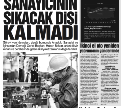 SANAYİCİNİN SIKACAK DİŞİ KALMADI